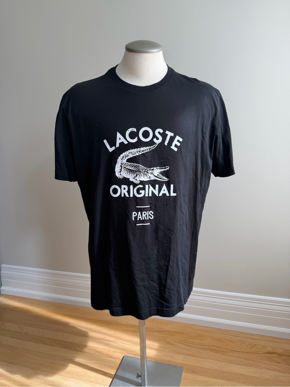 Lacoste Black Short-Sleeve Logo Tee